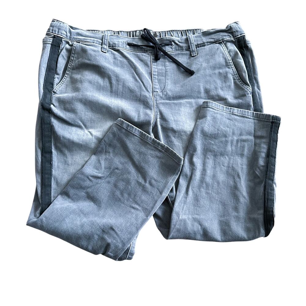 Gray Torrid Drawstring Tuxedo Stripe Plus Size 2X Cropped Pants